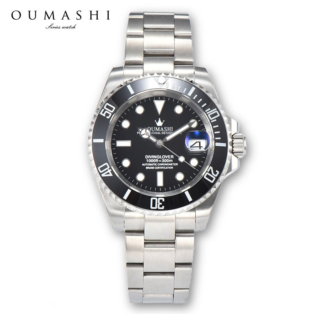 Stainless Bracelet Diver - Jam tangan 40mm Jam tangan mekanis