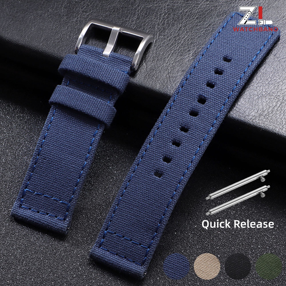 Canvas Strap Watch - Tali Jam Tangan Nilon 20Mm 22Mm