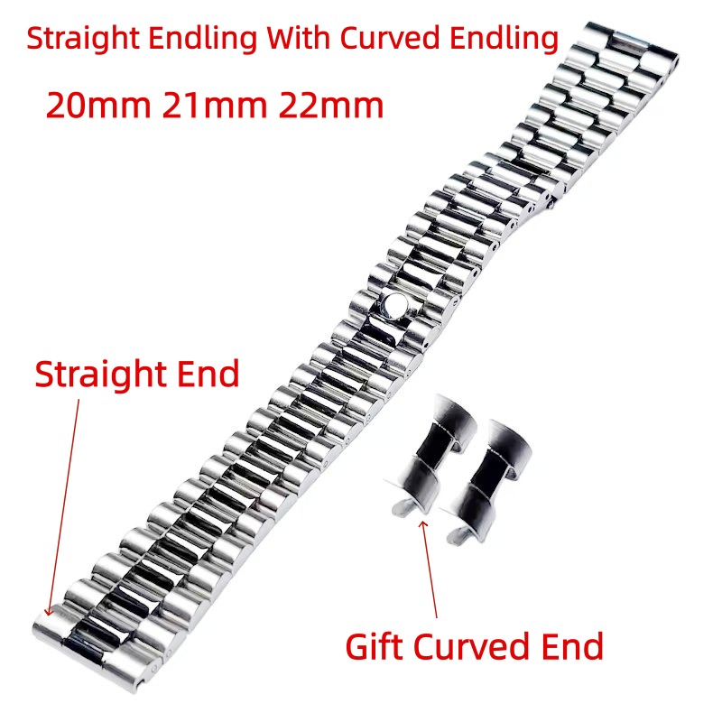 Rolex Watch Datejust - Tali Jam Tangan President 20mm 21mm