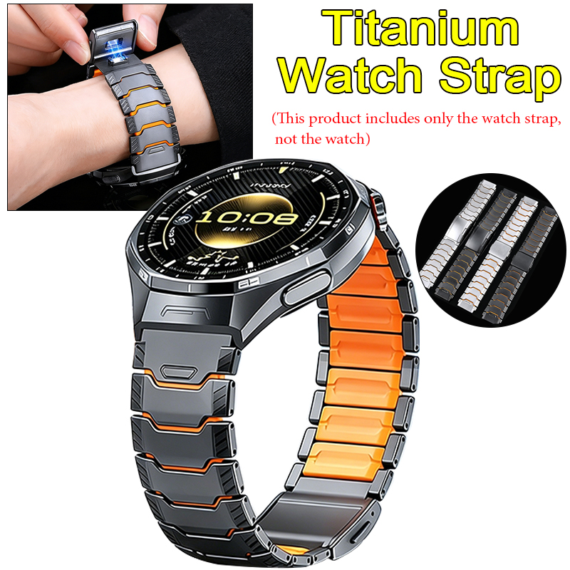 Silicone Watch Band 22Mm - Tali Karet Titanium 22Mm untuk Jam