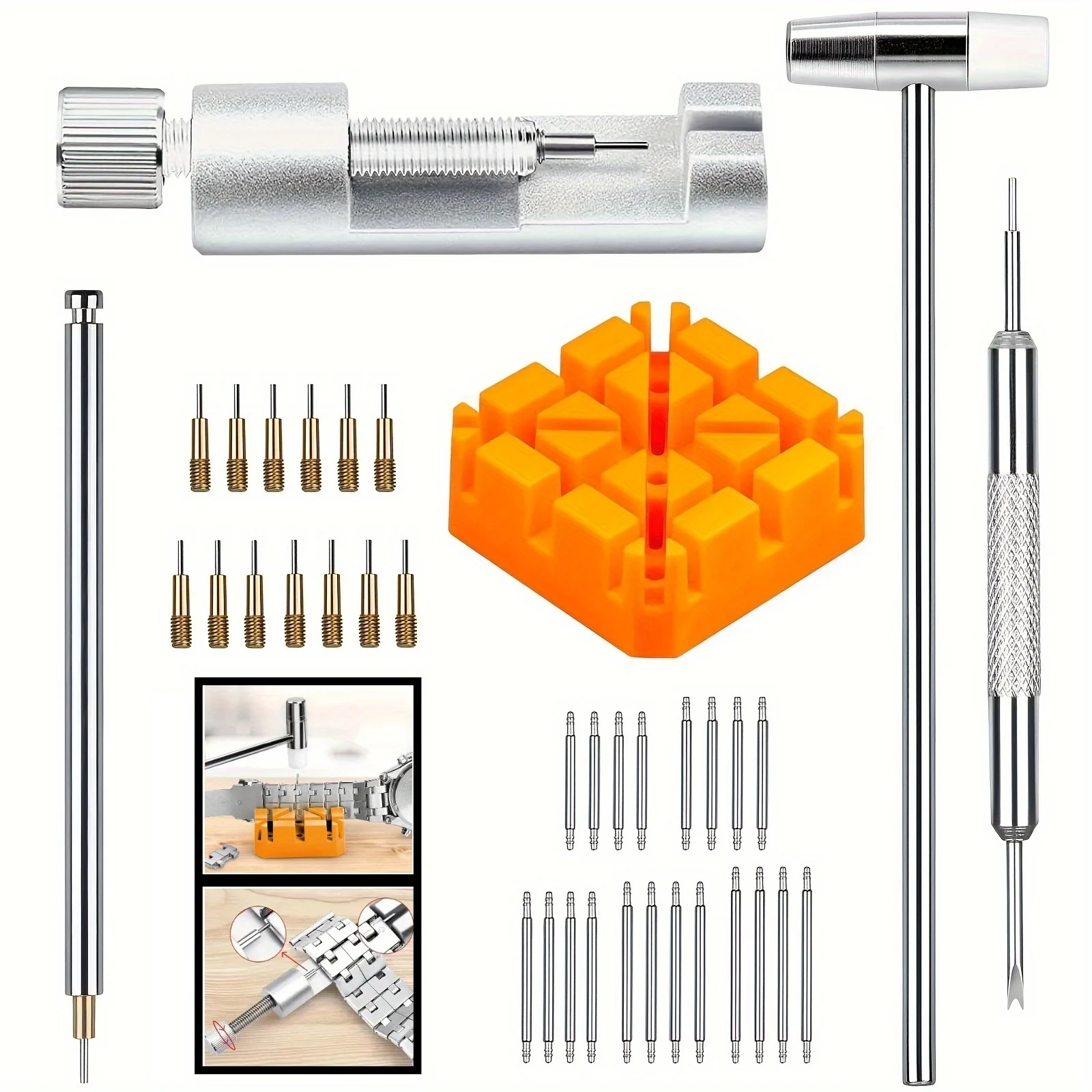 Spring Bar Tool Set - 41 Buah/Set Tautan Jam Tangan, Kit