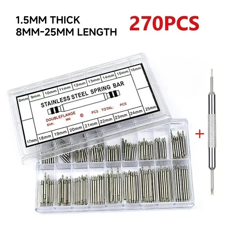 270 Buah Set Batang Pegas Baja - Spring Bar Tool Set ulasan dan harga