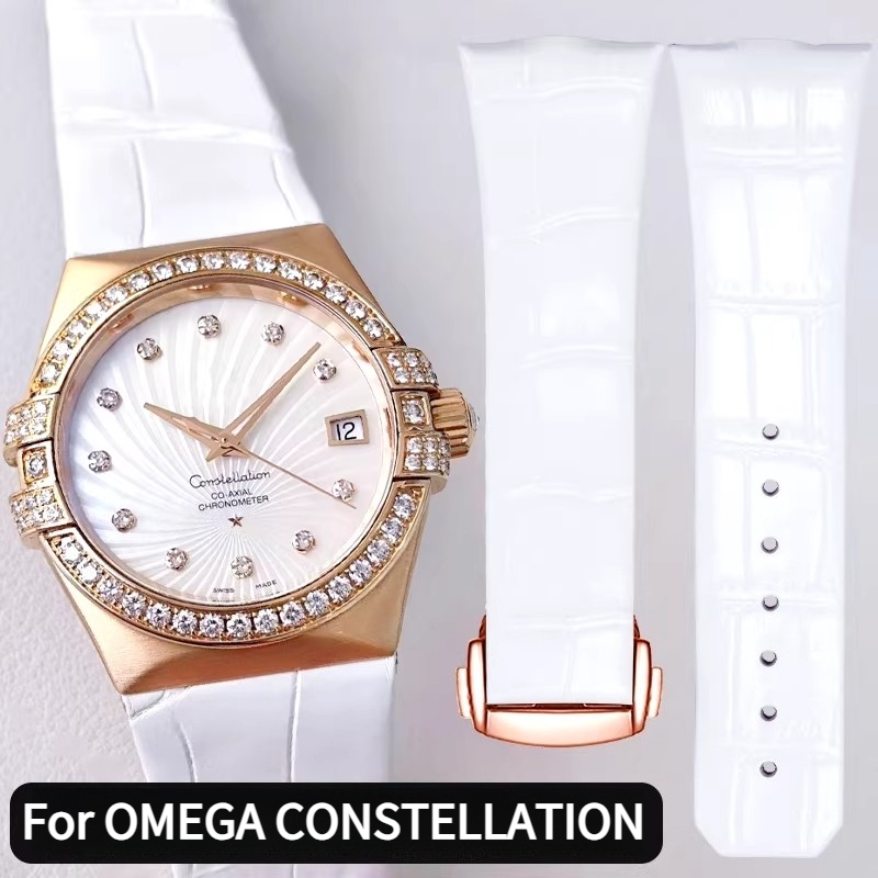 Tali Jam Tangan Kulit Melengku - Omega Watch Constellation ulasan dan harga