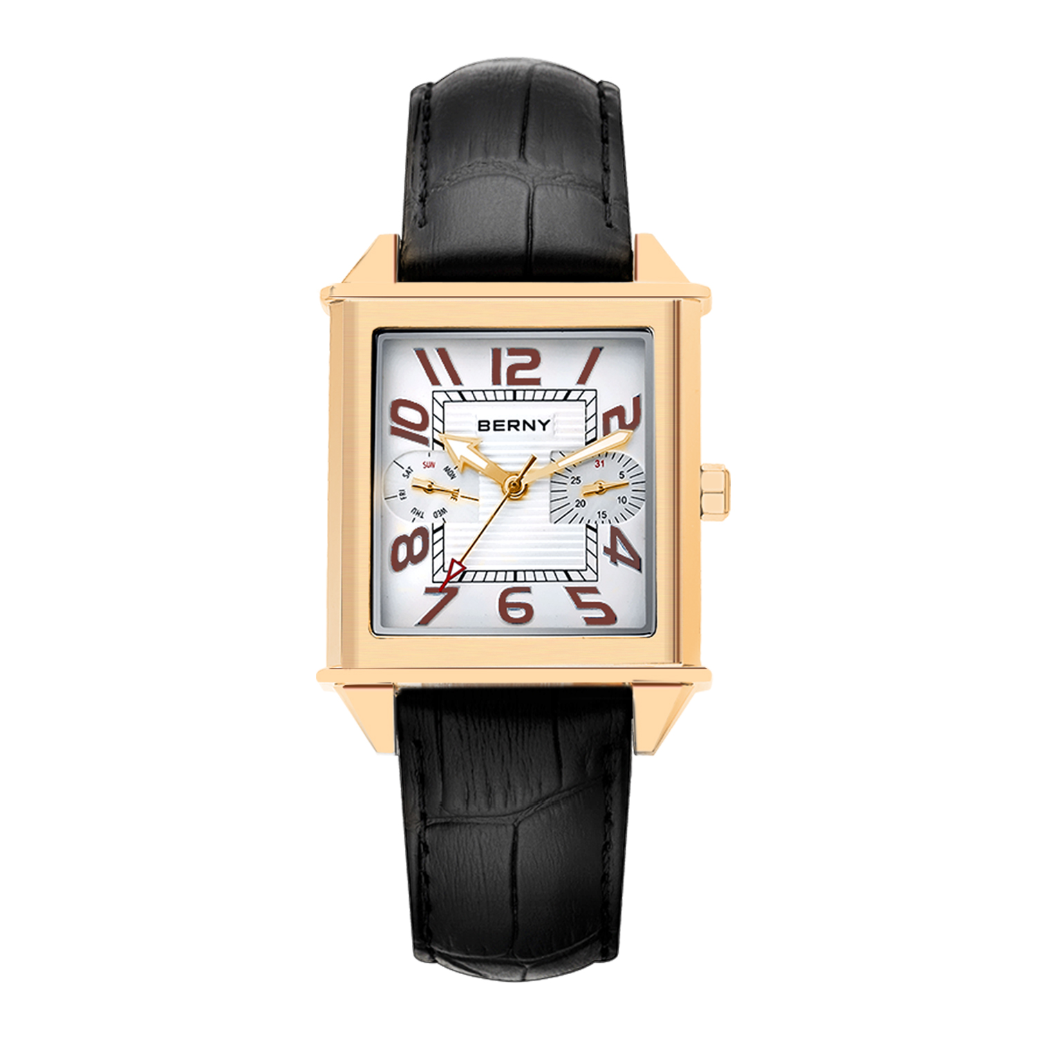 BERNY 6P25 Jam Tangan Kuarsa u - Cartier Watch Tank ulasan dan harga
