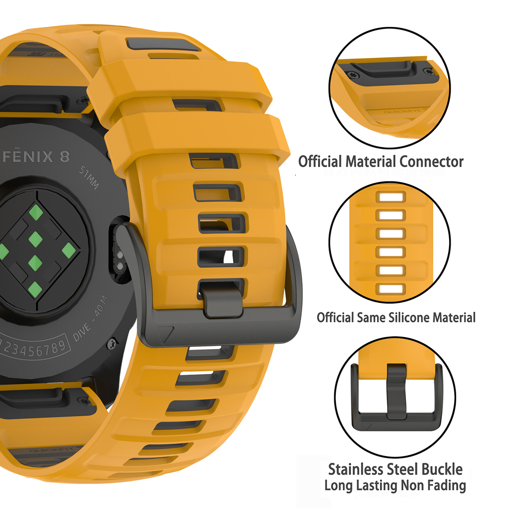 Tali Jam Tangan Silikon 26mm 2 - Silicone Watch Band 22Mm ulasan dan harga