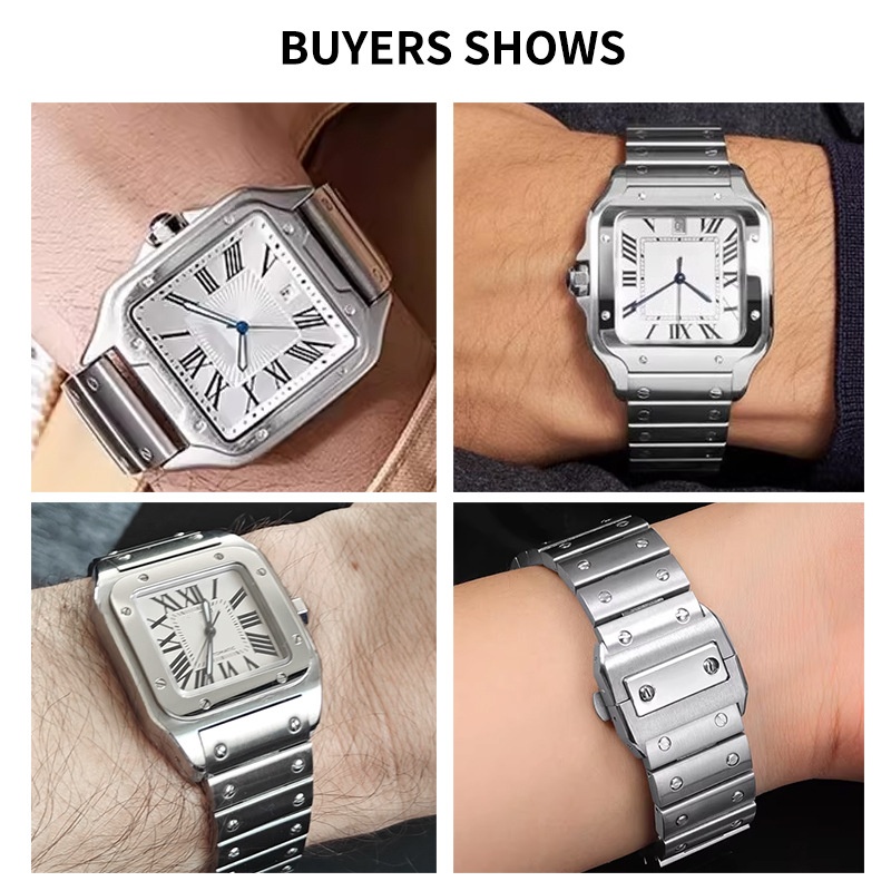 Tali Jam Tangan Stainless Stee - Cartier Watch Tank ulasan dan harga
