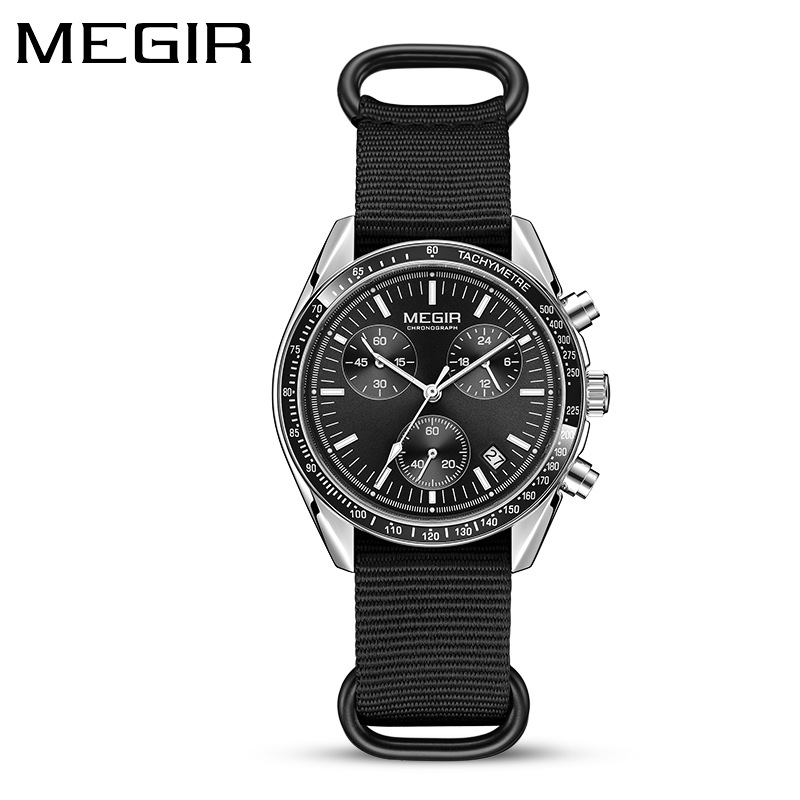 Jam Tangan Pria Mewah Baru MEG - Canvas Strap Watch ulasan dan harga