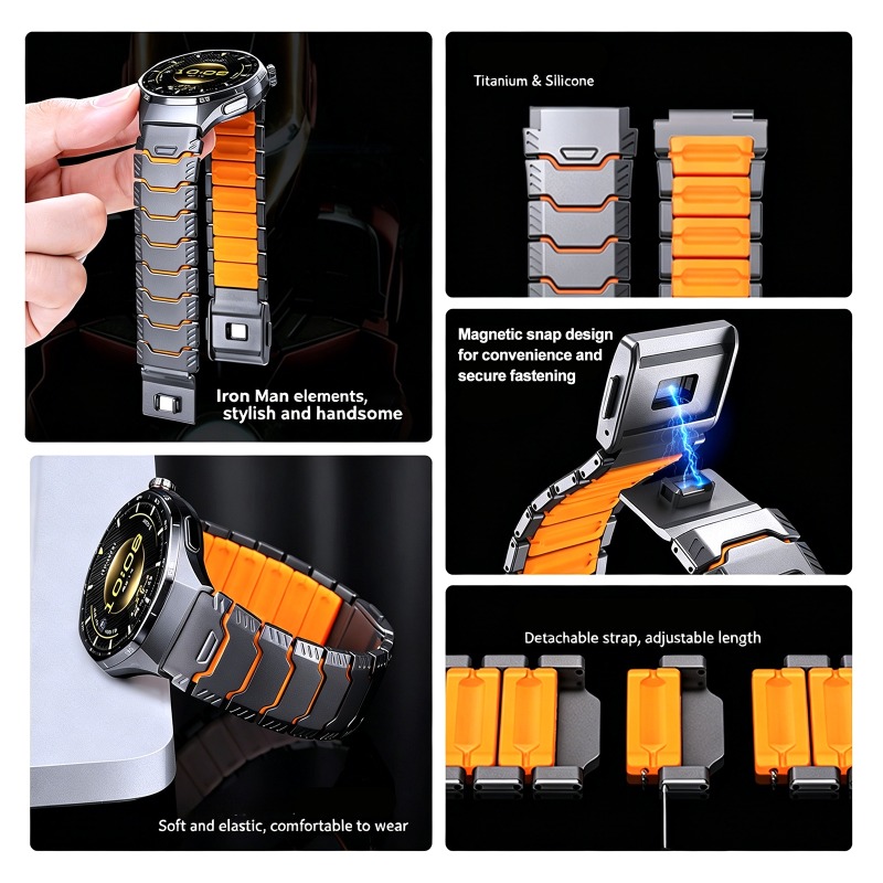 Tali Karet Titanium 22Mm untuk - Silicone Watch Band 22Mm ulasan dan harga