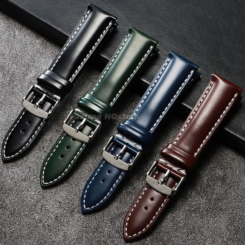 Tali Kulit Asli Mengkilap 18Mm - Leather Strap Quick Release ulasan dan harga