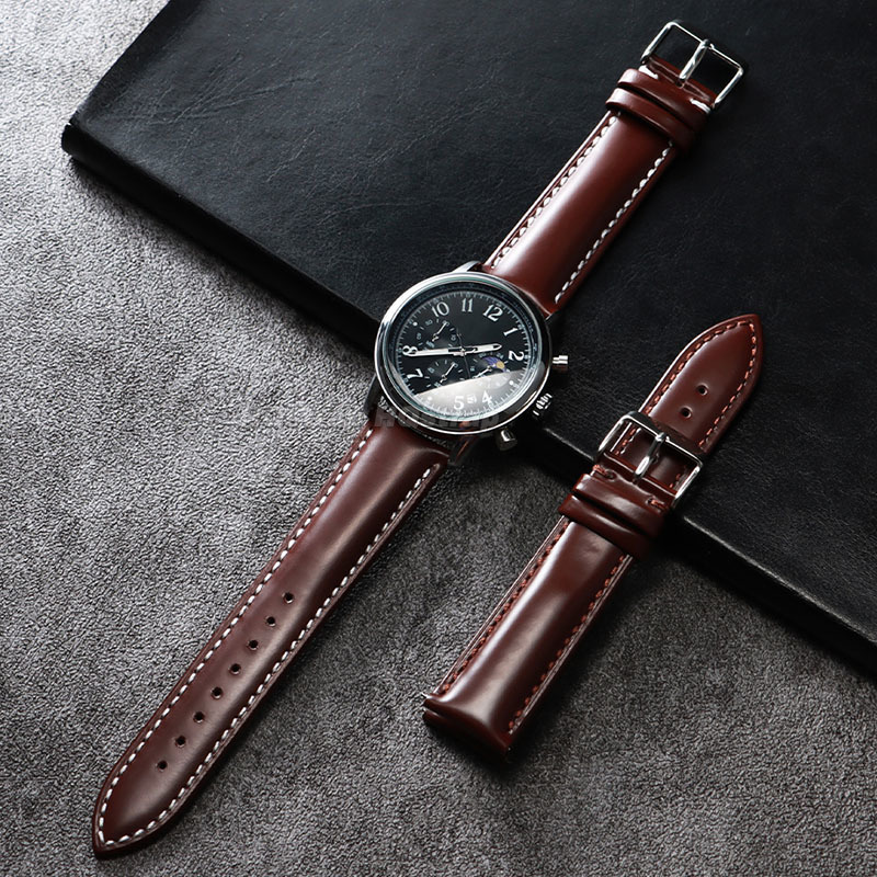 Tali Kulit Asli Mengkilap 18Mm - Leather Strap Quick Release ulasan dan harga