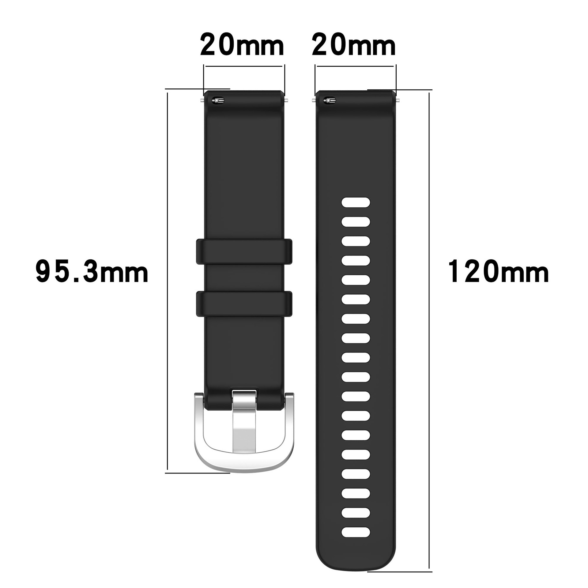 Tali Jam Tangan 18Mm 20Mm 22Mm - Silicone Watch Band 22Mm ulasan dan harga